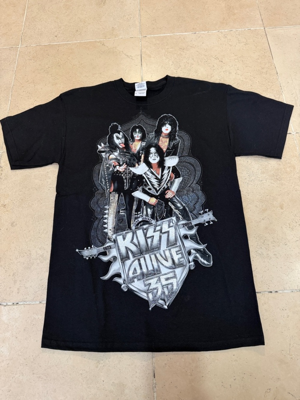 Kiss Black Graphic 'KISS Alive 35' Band Shirt